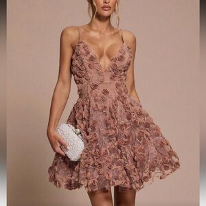 Elegant Floral Lace Dress
